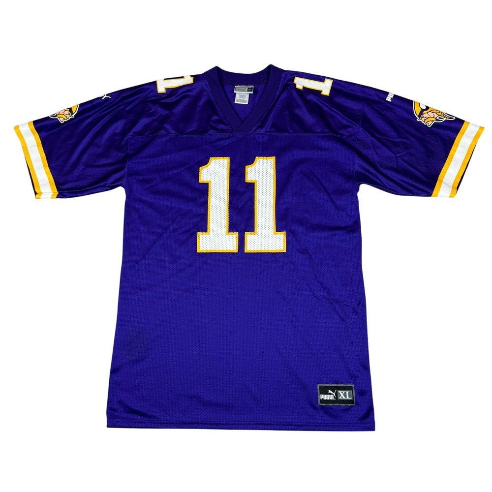 VTG Puma Daunte Culpepper Jersey Mens XL Minnesota Vikings #11 Football‎ Purple